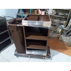 housekeeping trolley half bag brown 
