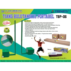 produsen tiang bulutangkis portabel tbp-06 merek trinity