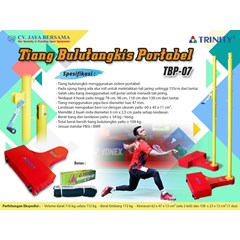 portable badminton post 07 merk trinity