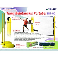 tiang bulutangkis portabel tbp-05 merek trinity