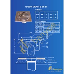 floor drain type s-81 bt