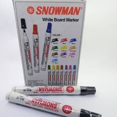 spidol snowman boardmarker bg 12 warna