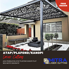 jasa pembuatan kanopi laser cutting galvalum