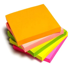 kertas memo & sticky notes warna warni