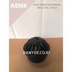 roof drain aluminium / talang air aluminium (rd-c) dia. 4 inch