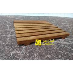 tatakan gelas kayu/alas gelas/coaster - medium