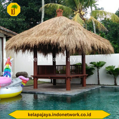 gazebo kayu kelapa siap kirim keluar kota berkualitas