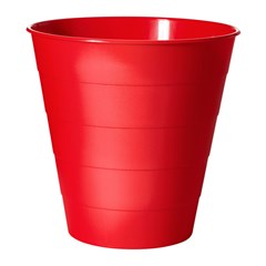 waste bin red 10 l