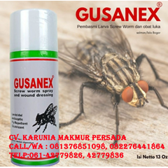 gusanex gusanek obat hewan spray luka luar anti parasit dan lalat 