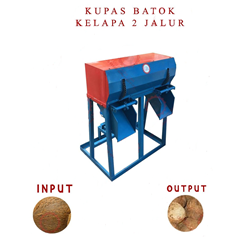 mesin kupas batok kelapa (double)