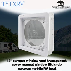 tytrxv 14'' kemping ventilasi jendela penutup transparan manual