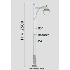 tiang pju decorative y25