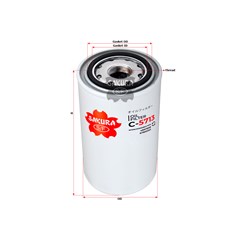 sakura c-5713 c5713 c 5713 oil filter 4897898 87803261 504033399