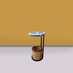 meja marmer tatami casual kerajinan kayu