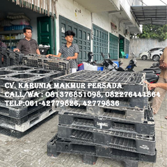 distributor pallet plastik ukuran 110 x 110 x 130 medan