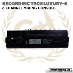 recording tech luxury 6 mixing console | audio mixer 6 channel luxury6