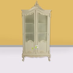 lemari knauf white vintage kerajinan kayu