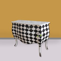 cabinet iruma black white kerajinan kayu