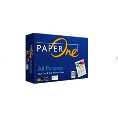 kertas hvs paper one a4 80 gram (kertas fotokopi) 1box(5reams)