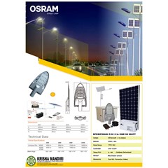 lampu jalan tenaga surya led 100watt