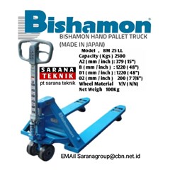 bishamon hand pallet truck ( made in japan ) pt bishamon