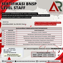 sertifikasi bnsp chco