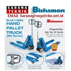blue label hand pallet truck ( bm series ) pt bishamon 
