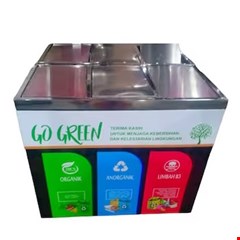 garbage bin stainless /tempat sampah 