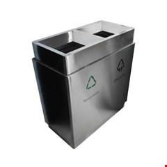 garbage bin stainless /tempat sampah mall 