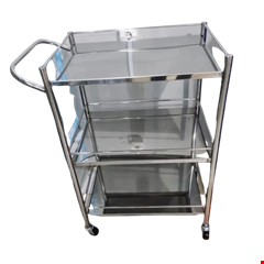 trolley instrumen 3 rak stainlees steel