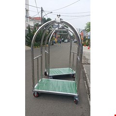 birdcage trolley stainless