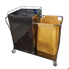 trolley linen bersih stainless