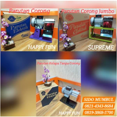 mesin parut kelapa corong supreme happy fun