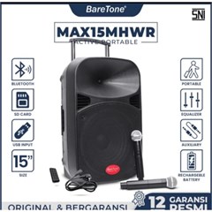 speaker portable baretone max 15 mhwr / max15mhwr / max 15mhwr 