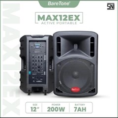 baretone max12ex 12inch / max 12ex - speaker portable original