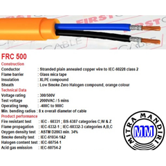 kabel frc 1x150mm / kabel tahan api 