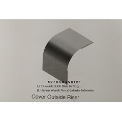 cover outside riser tray 200mm / kabel tray 