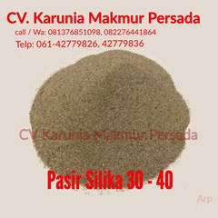pasir silika 30-40 mesh untuk industri