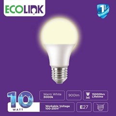 lampu ecolink 10 watt warm white  / lampu led