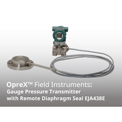eja438e gauge pressure transmitter with remote diaphragm seal