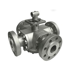 513f, high pressure multi-way flange ball valve size: 1/2