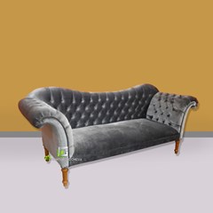 sofa onako light gray kerajinan kayu