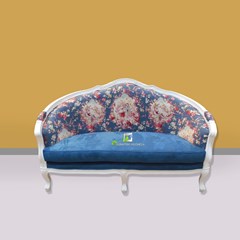 sofa fleur de bleau kerajinan kayu