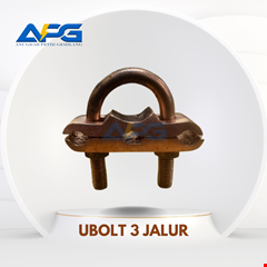 clamp grounding ubolt 3 jalur lokal