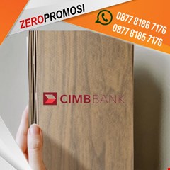 souvenir promosi buku agenda kayu acacia wood planner prwd02