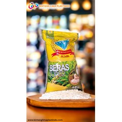 karung laminasi opp color printing 25kg untuk beras dan pasir kucing