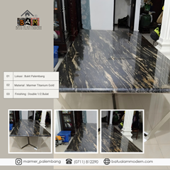 meja makan marmer hitam custom