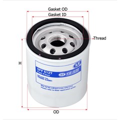 sure sff5127 fuel filter sff-5127 sff 5127 70000-43081 7000043081