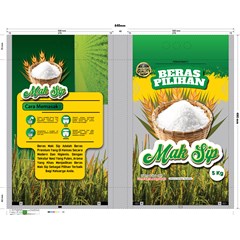packaging kemasan plastik color printing untuk beras 5kg 10kg