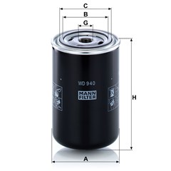 mann hydraulic filter wd940